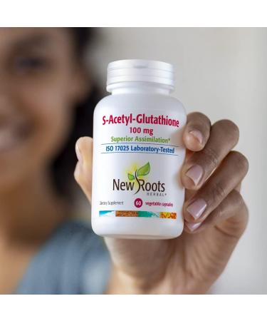 Buy NEW ROOTS HERBAL S-Acetyl-Glutathione 100mg | Boost Immunity & Healthy Aging | 60 Veg Caps - Fast International Shipping - Buy Online on GoSupps.com