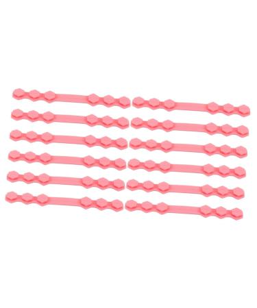 Minkissy 20 STK mask hooks mask cord buckle mask strap buckle rope extension buckle of facial cover ear buckle Face extension tape pink pebbles extend tab tab