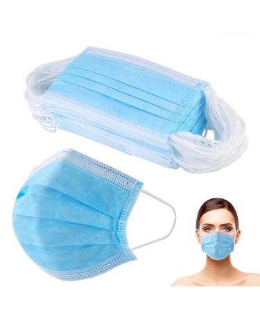 AURA Monaco 3-layer face mask 10 pieces mouth & nose cover with nose clip hygienic face mask