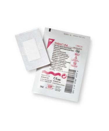 Box of 50 3M Medipore +Pad Soft Cloth Adhesive Wound Dressings 2 X 2.75 3562