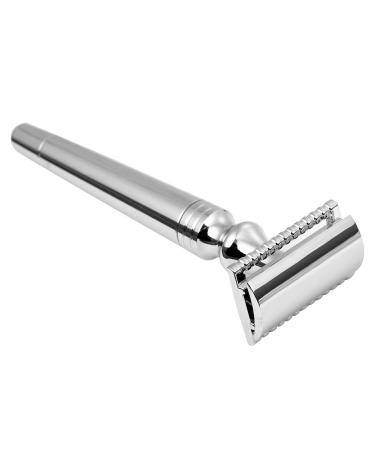 Simple Shaver Double Edge Trimmer Safety Shaving Beard Razor Set (01#Razor)