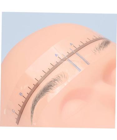 PLAFOPE Brow Ruler Eyebrow Stencil 50pcs s Eye Women Trimmer Stamp Makeup Diy for Sticker Stencils Blue Template 18.00X3.80X0.10CM Blue - Buy Online on GoSupps.com