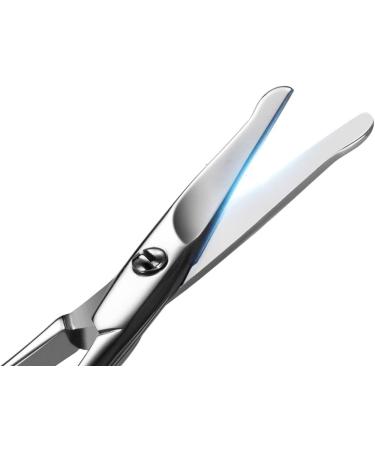 UNbit Nose Hair Trimmer Facial Hair Scissors Rounded Professional Stainless Steel Mustache Nose Hair Beard Eyebrows Eyelashes Trimming Clippers Trimmer - Buy Online on GoSupps.com