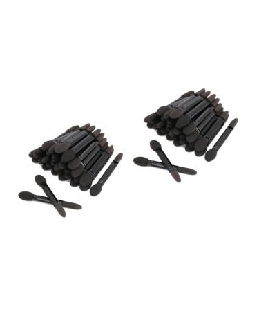 Hemoton 200 Pcs Eyeshadow Brush Kit Black Eyeshadow Cosmetic Sponge Mini Makeup Sponge Sponges
