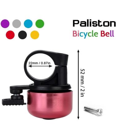 Paliston Mini Bicycle Bell - 120dB MTB Racing Bike Bell for Adults & Kids - Crisp Sound - Pink - Buy Online on GoSupps.com