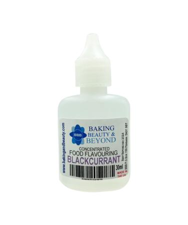 Baking Beauty and Beyond Concentrated Food Flavouring Oil - Dozen of Professional Quality Food Grade Flavouring Oil for Candy Making Baking Cooking Lip Balm and Lip Gloss - Blackcurrant (30ml)