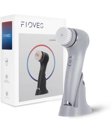 FLOVES Facial Cleansing Brush - Dual Direction Spinning Face Brush for Exfoliating, Waterproof, Rechargeable - 2 Replacement Heads, 2 Speeds - KC-5200 Gray - Buy Online on GoSupps.com