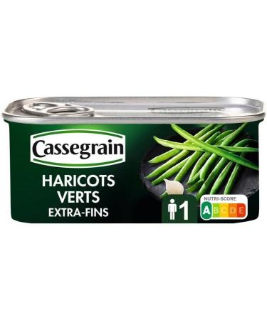 CASSEGRAIN - Haricots Verts Extra Fins 110G - Lot De 4 - Vendu Par Lot - Buy Online on GoSupps.com
