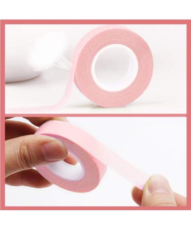 Lorvain Eyelash Tape Green Pink - 6 Rolls Micropore Fabric Adhesive for Eyelash Extensions, 1/2'' x 10 Yards, Breathable - Pack of 1 - Buy Online on GoSupps.com