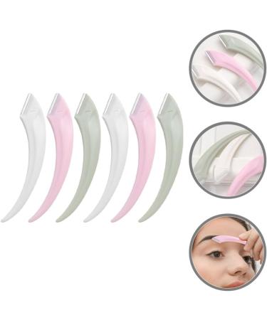 Beavorty 6-Piece Meniscus Anti-Scratch Eyebrow Trimmer Set - Stainless Steel Face Hair Removal for Women | Eyebrow Cutter & Raspers - Perfect Cosmetics Tool - Buy Online on GoSupps.com