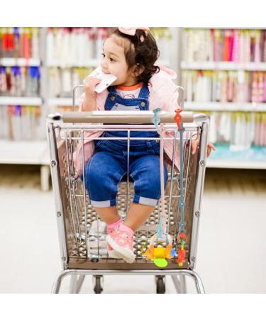 5PK Stretchable Silicone Toy Safety Straps for Baby - Pacifier Clips, Teether, Bottle Harness - Stroller, Cart, High Chair, Exersaucer, Cribs - Buy Online on GoSupps.com