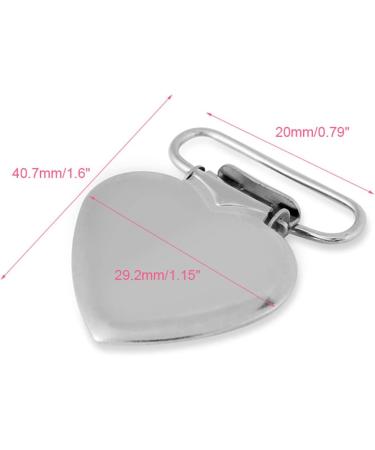 10-Pack Silver Plastic Pacifier Clips & Braces Clips - Durable Teeth Holder | Peachherz - Buy Online on GoSupps.com