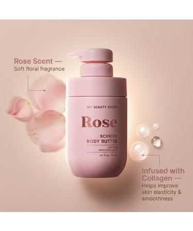 My Beauty Spot Scented Body Lotion for Women - Rose Scented Body Butter Natural Lotion for Women to Smell Good Skin Moisturizer Infused with Collagen - Extra Large 510 ml. - Buy Online on GoSupps.com