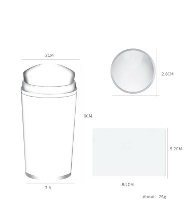 Buy Nail Stamper for French Nail Art - Clear Jelly & Silicone Rubber Polish Stamper for Perfect Tips | International Shipping Available - Buy Online on GoSupps.com