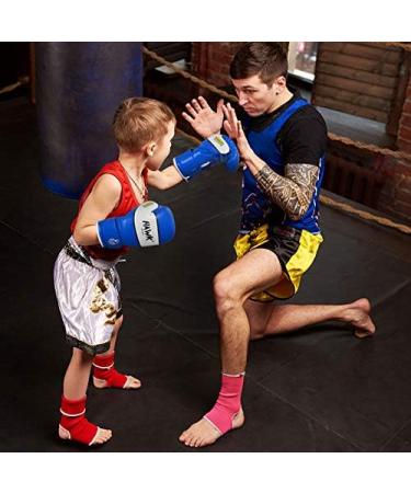 Kids Boxing Gloves - Blue 6 oz for Children Youth MMA Training and Sparring - Buy Online on GoSupps.com