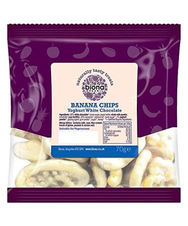 Biona Biona Banana Chips Organic Yoghurt White Chocolate 70 g
