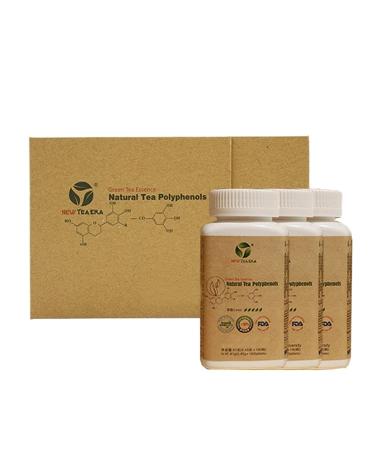 DAMINGTANG Green Tea Extract 98% Formerly Known as Newteaera Tea polyphenols Tablets 180 Tablets/Bottle 3 Bottles/Box