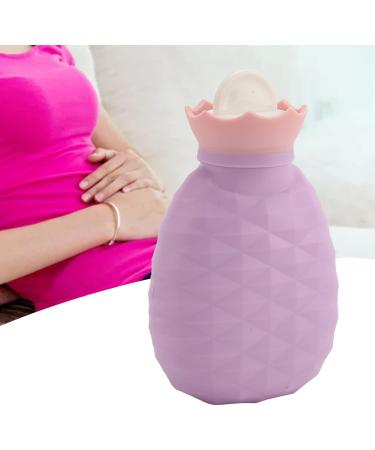 Shop Leak-proof Silicone Hot Water Bottle - Soft Pain Relief for Neck & Shoulder (Purple) | International Shipping - Buy Online on GoSupps.com
