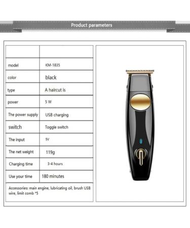 Professional Cordless Hair Clippers for Men - Rechargeable Grooming & Beard Trimmer - Buy Online on GoSupps.com