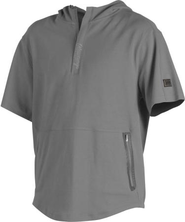 Rawlings | Half-Zip Short Sleeve Hoodie | Gold Collection Series | Adult | Multiple Sizes/Styles Light Grey X-large