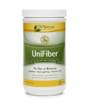 UniFiber All Natural Fiber Supplement 60 servings Net Wt. 8.4 oz. Bottle