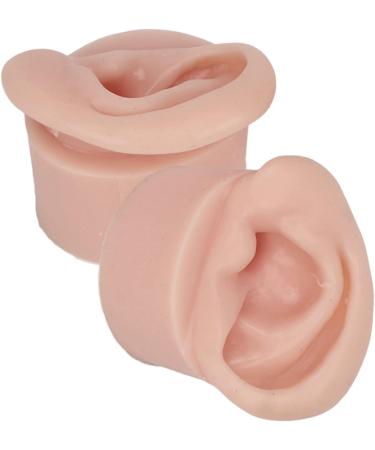 Ear Model Portable Jewelry Display 1 Pair Practice Ear Model for Piercing Salon for Novice (Medium Skin Color) - Buy Online on GoSupps.com