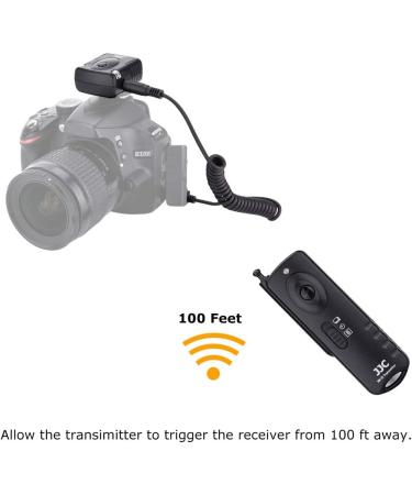 JJC Wireless Remote Shutter Release for Nikon Z5 Z6 Z7 D750 D780 D7500 & More - Buy Online on GoSupps.com