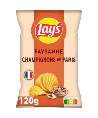 LAY'S Chips paysannes saveur champignons de Paris 120 g