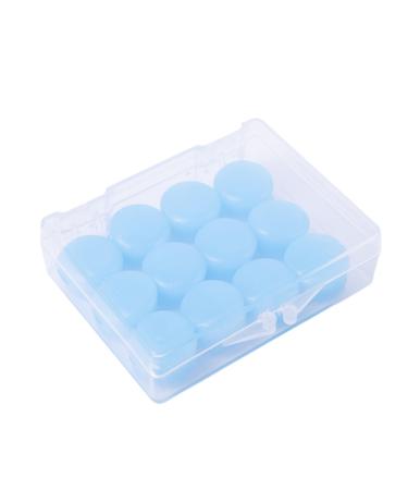 WDNIGLP 12Pcs Earplugs for Sleeping Noise Cancelling Reusable Silicone Ear Plugs Surfings Earplugs Suitable for Swimming Travel
