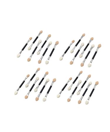 WOONEKY 30pcs Brush Eyeshadow Sponge Tipped Oval Makeup Tool Eye Shadow Applicator Makeup Eyeshadow Brush