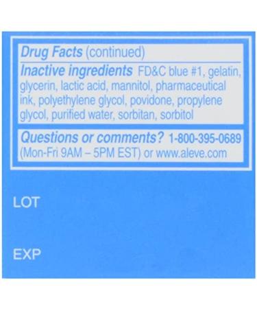 Aleve Liquid Gels 20 ct - Fast & Effective Pain Relief - Buy Online on GoSupps.com