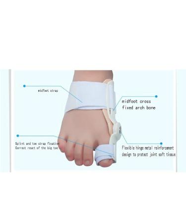 Bunion Corrector & Big Toe Straightener | Adjustable Hallux Valgus Relief | Breathable Foot Care Device with Silicone Pads - Buy Online on GoSupps.com
