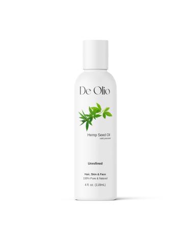 | Hemp Seed Oil | Unrefined | Pure & Natural | Carrier Oil | Skin Face & Hair | Soap Making | Cold Pressed | 4fl. oz. (118 mL) 4 Fl Oz (Pack of 1)