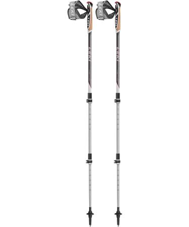 LEKI Goods Dark Anthracite-Neon Red 90-130cm Single - Premium Ski Poles for Performance & Durability - Buy Online on GoSupps.com