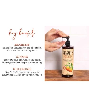 PHARM TO TABLE Brightening Vitamin C Body Wash for Women and Men - Brightens and Nourishes the Skin Sulfate Free 100% Cruelty Free 480ml - Buy Online on GoSupps.com
