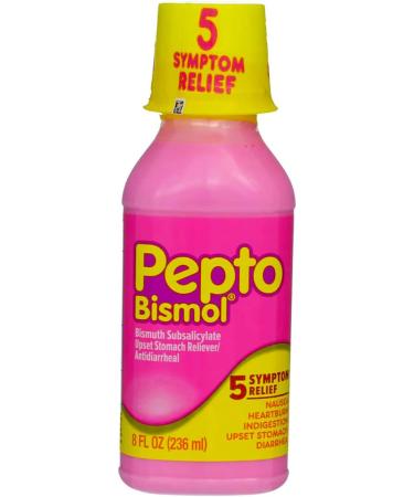 PEPTO-BISMOL Liquid 8 OZ - Fast Relief for Upset Stomach | Buy Online - Buy Online on GoSupps.com