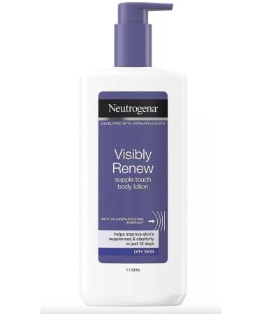 LuxProdX Neutrogena Visibly Renew Body Lotion with Collagen Pump Bottle 13.5 oz Sticker