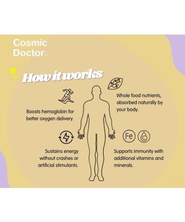 Cosmic Doctor Iron Tea 25 Tea Bags Supports Healthy Energy Levels 100% Plant-based - Buy Online on GoSupps.com