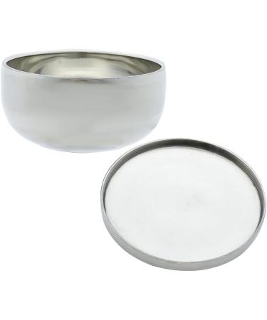 Lasersm Stainless Steel Shaving Soap Bowl with Lid - 1 Piece 4.33 x 2.16 Inches Perfect for Men s Razor Foam & Cream - Buy Online on GoSupps.com