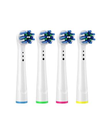 4 PCS Electric Toothbrush Head Electric Toothbrush Heads Tooth Brushes Pack Power Toothbrush Replacement Heads Precision Clean Toothbrush Heads Replacement Toothbrush Heads Compatible with Oral B