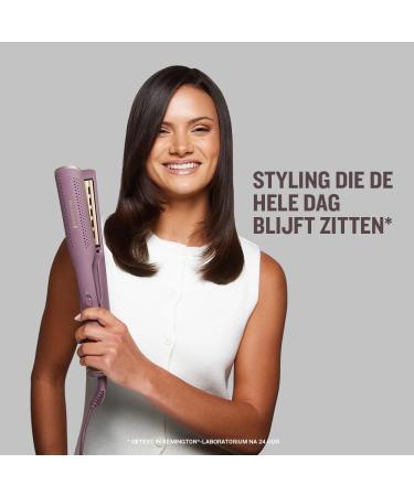 Remington Airvive AS8930 2in1 hot air brush for wet and dry cleaning with ionic technology microconditioner LED display and curved antifrizz coating - Buy Online on GoSupps.com