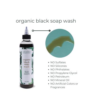 ALODIA Nourish & Heal Organic Black Soap Wash - 100% Natural, Plantain-infused Formula for Dry & Damaged Scalp - 8oz - Buy Online on GoSupps.com