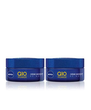 NIVEA Q10 Power Night Cream-Mask (1 x 50 ml), anti-aging cream enriched with Q10 and creatine, moisturizing neck & décolleté cream, nourishing women's facial care