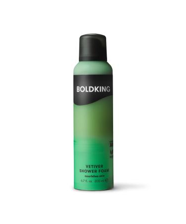 Boldking Shower Foam for Men - Vetiver - 200ml - Men's Shower Gel - All Skin Types