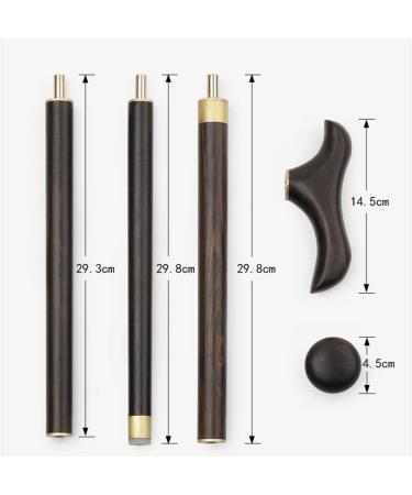 Solid Wooden Cane Portable Lightweight Non-Slip Walking Stick for Hiking Trekking Camping Traveling Climbing Crutches - Buy Online on GoSupps.com