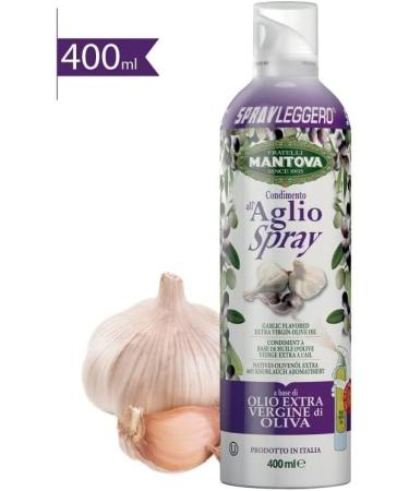  Italian Gourmet E.R. SPRAYLEGGERO Pack of 3 bottles of extra virgin olive oil flavored with garlic 400 ml thanks to the practical sprayer you can save up to 90% of the oil + 400 g gourmet Italian polpa - Buy Online on GoSupps.com