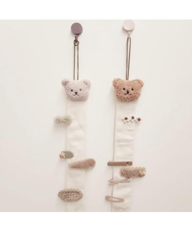 AJTUTUS Children Girls Hair Bows Clips Storage Hanger Kids Barrettes Hairpin Holder Hanging Organizer Home Wall Decor - Buy Online on GoSupps.com