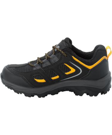 Jack Wolfskin Unisex VOJO TEXAPORE LOW K Hiking Shoes - Black/Burly Yellow - Size 38 EU | International Shipping Available - Buy Online on GoSupps.com