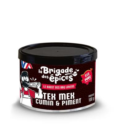La Brigade des pices BBQ RUB - Spicy Seasoning for BBQ Meat - La Brigade des pices - 100 g - 100% Natural & Made in France