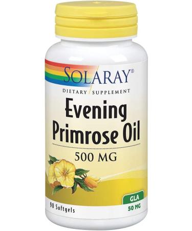 Solaray High Potency Evening Primrose Oil 500mg | Cold Pressed | Women's Health Support | 90 Softgels - Buy Online on GoSupps.com
